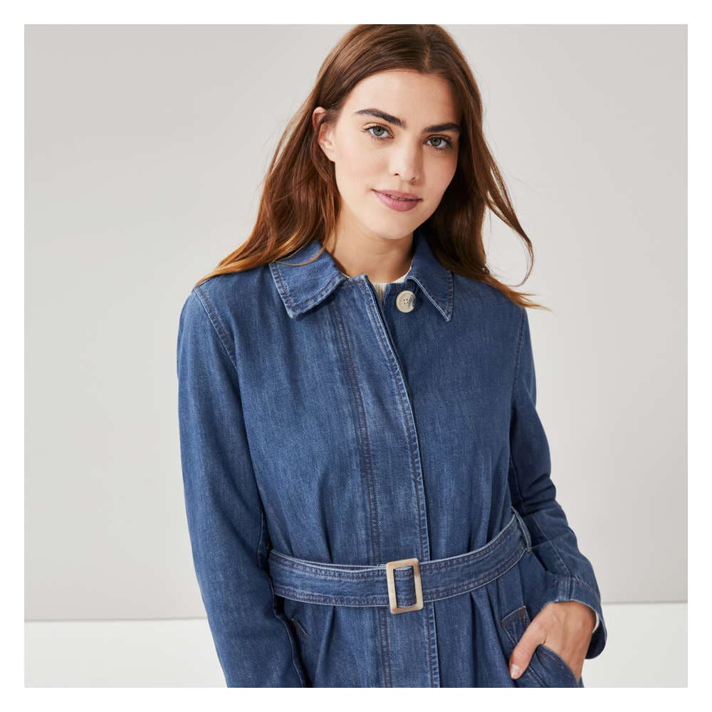 Joe Fresh Denim Trench Coat - 1 ea | Your Independent Grocer Joe Fresh Denim Trench Coat - 1 ea | Your Independent Grocer